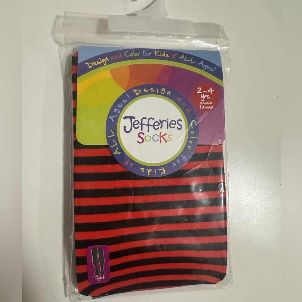 Girls Jefferies Socks dark orange & Black Striped Tights kids 2-4 yrs Halloween